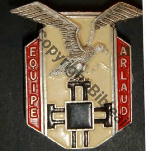 Grpt COMMINGES Centre LAMON EQUIPE ARLAUD CIEL BLANC  A.AUGIS LYON ST.BARTH 2Li 2Griffes Granuleux Alu peint Src.palpatine75 275Eur(x2) 